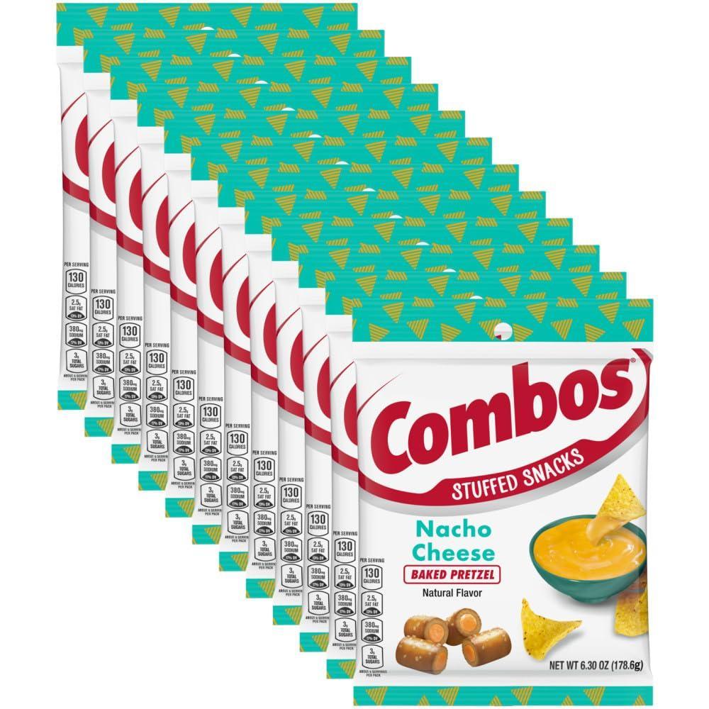image:imageCOMBOS Cheese Snacks  Buffalo Blue Cheese and Crackers Snack Packs Baked Cracker Snack 63Ounce Bulk Bag Pack of 12Nacho
