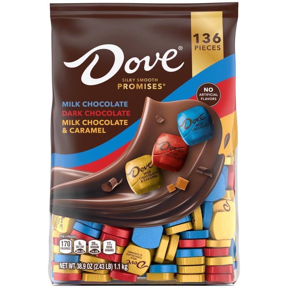 image:imageDOVE PROMISES Dark Chocolate Candy 136 Ct Bulk BagVariety Mix
