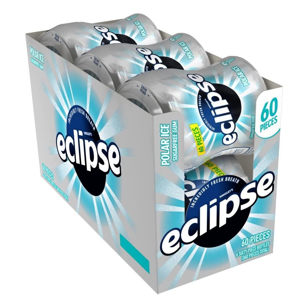 image:imageECLIPSE Winterfrost Sugar Free Chewing Gum Bulk Pack 60 Piece Bottle Pack of 6Polar Ice