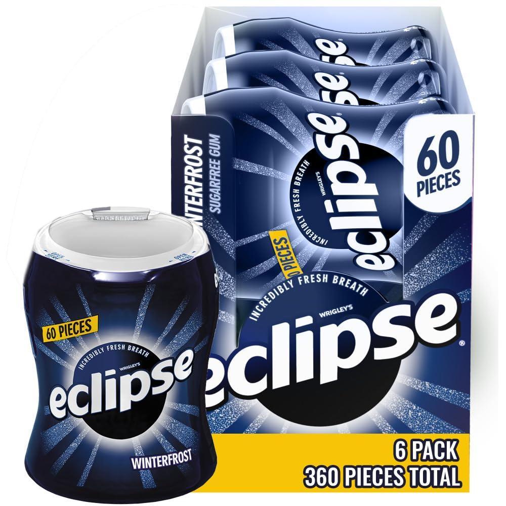 image:imageECLIPSE Winterfrost Sugar Free Chewing Gum Bulk Pack 60 Piece Bottle Pack of 6Winterfrost