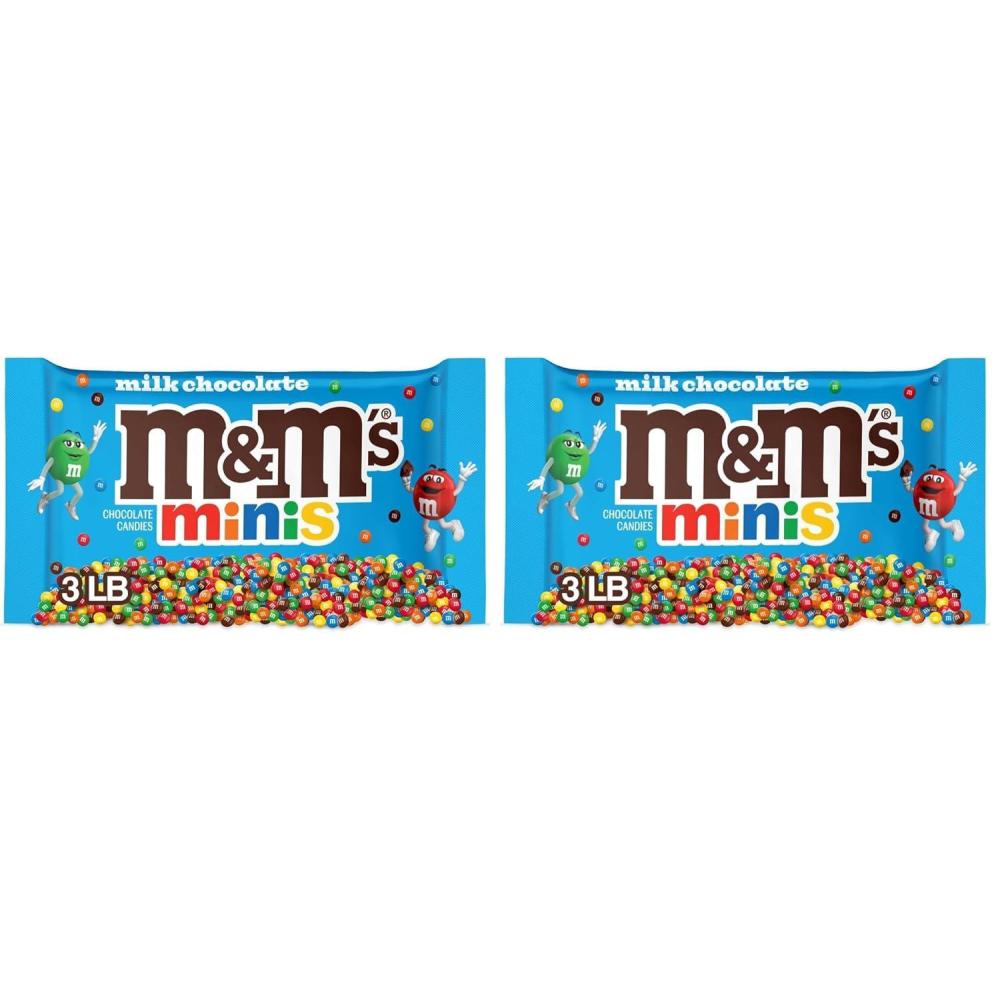 image:imageMampMS MINIS Milk Chocolate Candy Bulk Candy 3 lbs Bag48 Ounce Pack of 2
