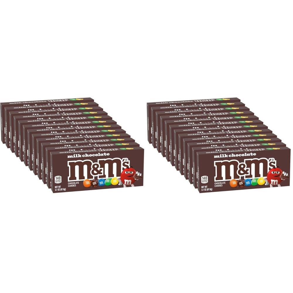 image:imageMampMS Milk Chocolate Candy Movie Theater Box 310 Ounce Pack of 1231 Ounce Pack of 24