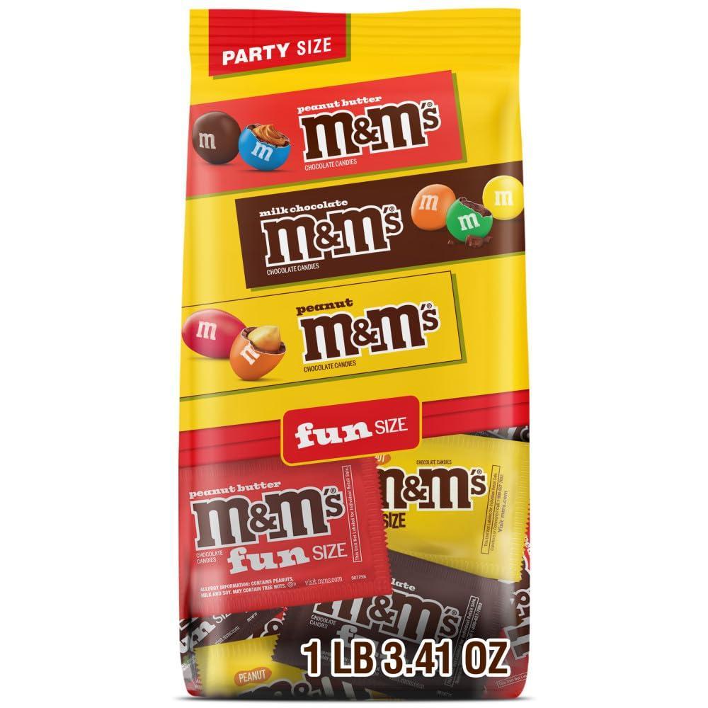 image:imageMampMS Milk Chocolate Peanut amp Peanut Butter Easter Fun Variety Pack Party Size 1941 Oz Bulk Candy Bag 136 Pounds341 OuncesPack of 1
