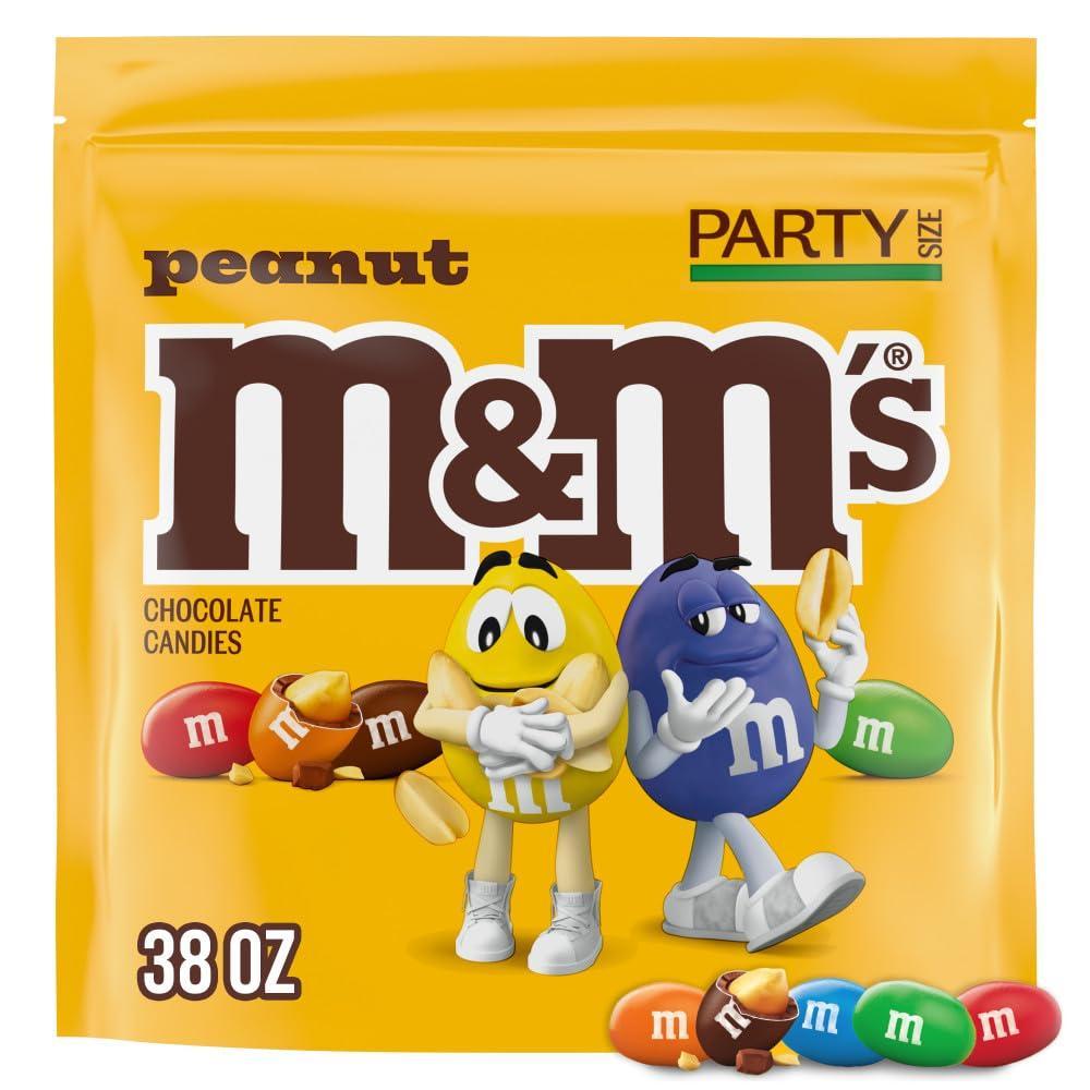 image:imageMampMS Peanut Milk Chocolate Candy Bulk Pack Party Size 38 oz Bag
