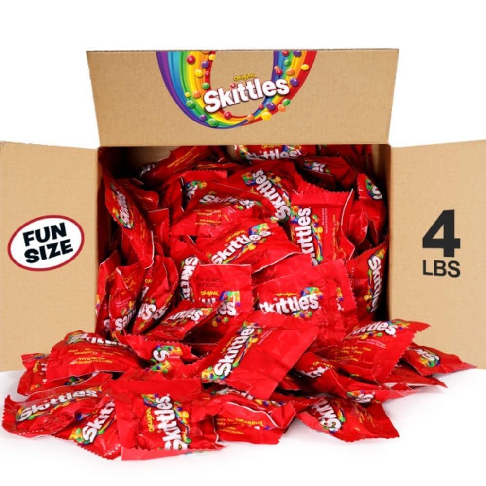 image:imageSKITTLES Original Fun Size Chewy Candy Bulk Pack 4 Pound BoxOriginal