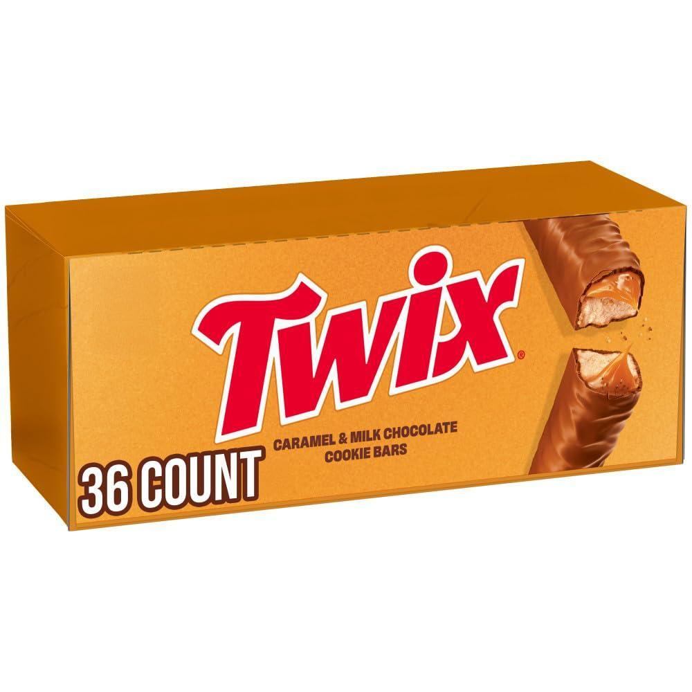 image:imageTWIX Caramel Chocolate Cookie Candy Bars Bulk Candy Pack Share Size 302 Oz Bars Pack of 24179 Ounce Pack of 36