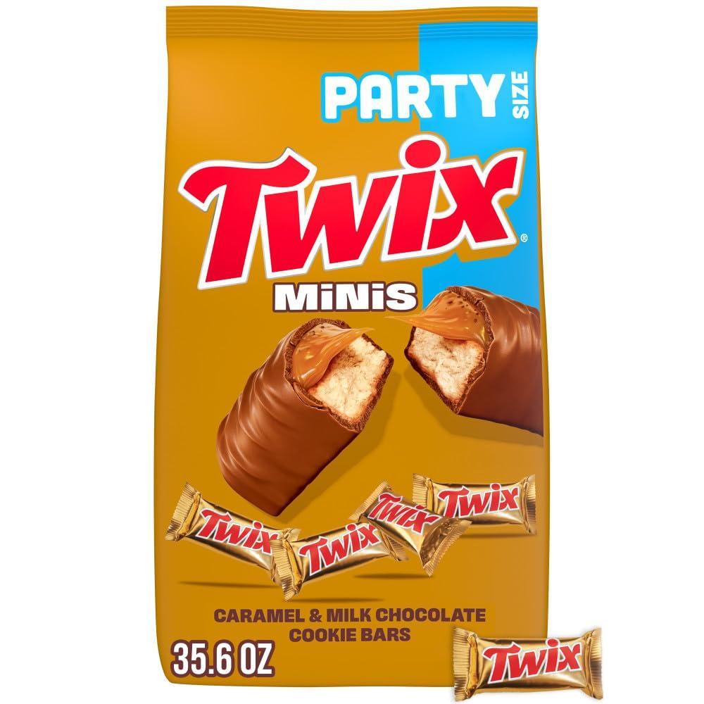 image:imageTWIX Caramel Minis Size Chocolate Cookie Bar Candy Bag 356 oz 95 piecesChocolate
