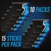 5 Gum Spearmint Rain Sugar Free Chewing Gum Bulk, 15 Stick Box (Pack of 10)(Peppermint Cobalt)