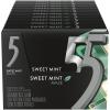 5 Gum Spearmint Rain Sugar Free Chewing Gum Bulk, 15 Stick Box (Pack of 10)(Sweet Mint Maze)