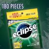ECLIPSE Spearmint Chewing Gum Sugar Free, Mint Gum Bulk Pack, 8.8 Ounce (180 Piece Bag)(180 Count (Pack of 1))