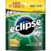 ECLIPSE Spearmint Chewing Gum Sugar Free, Mint Gum Bulk Pack, 8.8 Ounce (180 Piece Bag)(180 Count (Pack of 2))