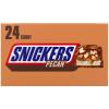 SNICKERS Full Size Bulk Milk Chocolate Candy Bars, 1.86 oz Bar, 48 ct Box(Pecan)