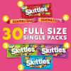 STARBURST Original & FaveRed and SKITTLES Original, Wild Berry, Sour and Tropical Chewy Candy Full Size Travel Essentials Variety Pack, 30 Count Bulk Box(30 Count)