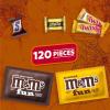 Snickers, Twix & Milky Way Minis Assorted Chocolate Candy Variety Pack, Candy Bag, 150 Ct Bulk Bag (2.93 Pounds)(120 Count (Pack of 1))