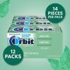 WRIGLEY’S ORBIT Gum Sugar-Free Spearmint – 12 Packs in Bulk, 14 Pieces Each – Chewing Gum, 168 Total Pieces(Sweet Mint)