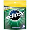 ECLIPSE Spearmint Chewing Gum Sugar Free, Mint Gum Bulk Pack, 8.8 Ounce (180 Piece Bag)(180 Count (Pack of 1))