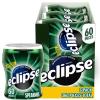 ECLIPSE Winterfrost Sugar Free Chewing Gum Bulk Pack, 60 Piece Bottle (Pack of 6)(Spearmint)