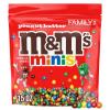 M&M’S Minis Peanut Butter Candy, Family Size, 15 Oz Bulk Resealable Bag (Pack of 2)(Full Size)