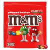 M&M’S Peanut Butter Milk Chocolate Candy, Party Size, 34 oz Bag(34 Ounce)
