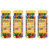 M&M’s Milk Chocolate and M&M’S Peanut Bulk Candy Jars, Assorted Chocolate Candies, Party Size Bulk Candy, Movie Night Snacks, Resealable and Recyclable, 48.5 Oz Total (Pack of 2)(Peanut)
