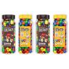 M&M’s Milk Chocolate and M&M’S Peanut Bulk Candy Jars, Assorted Chocolate Candies, Party Size Bulk Candy, Movie Night Snacks, Resealable and Recyclable, 48.5 Oz Total (Pack of 2)(Milk Chocolate and Peanut)