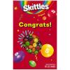 SKITTLES Original Chewy Candy Gift Box with Congrats Card for Graduation, Anniversary, Engagement, Wedding, Baby, New Job and All Congratulations Celebration Card Gift, 11.28 Oz Box(Skittles)