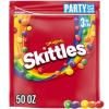 SKITTLES Original Chewy Candy Rainbow Colorful Bite Size Snacks for Celebrations, Parties, Holiday, Candy Dishes, Party Size, 50 oz Bag(Original)