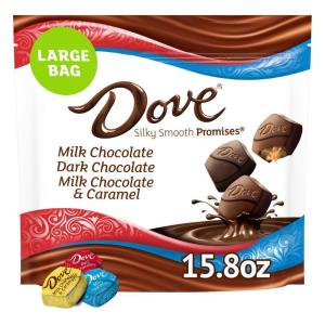 DOVE PROMISES Dark Chocolate Candy, 136 Ct Bulk Bag(Christmas)