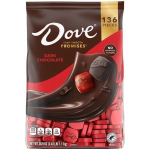 DOVE PROMISES Dark Chocolate Candy, 136 Ct Bulk Bag(Dark Chocolate)
