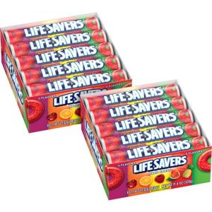 LIFE SAVERS Butter Rum Hard Candy Bulk, 1.14 ounce (20 Single Packs)(5 Flavors)