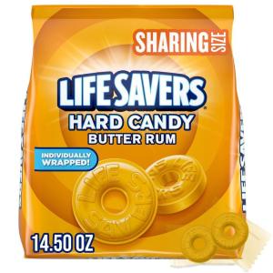 LIFE SAVERS Butter Rum Individually Wrapped Hard Candy, 14.5-Ounce Sharing Size Candy Bag (Pack of 4)(14.5 Ounce (Pack of 4))