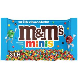 M&M’S MINIS Milk Chocolate Candy, Bulk Candy, 3 lbs Bag(48 Ounce (Pack of 1))