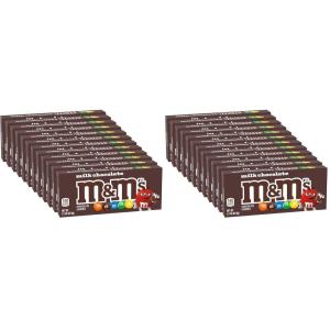 M&M’S Milk Chocolate Candy Movie Theater Box, 3.10 Ounce (Pack of 12)(3.1 Ounce (Pack of 24))