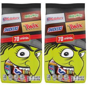 M&M’S Milk Chocolate, Peanut & Peanut Butter Easter Fun Variety Pack, Party Size, 19.41 Oz Bulk Candy Bag (1.36 Pounds)(19.49 Ounce (Pack of 2))