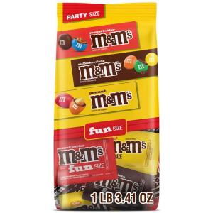 M&M’S Milk Chocolate, Peanut & Peanut Butter Easter Fun Variety Pack, Party Size, 19.41 Oz Bulk Candy Bag (1.36 Pounds)(3.41 Ounces(Pack of 1))