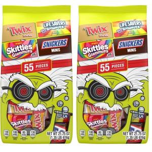 M&M’S Milk Chocolate, Peanut & Peanut Butter Easter Fun Variety Pack, Party Size, 19.41 Oz Bulk Candy Bag (1.36 Pounds)(40 Count (Pack of 2))