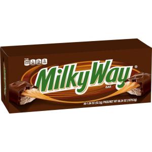 MilkyWay Candy Milk Chocolate Bars Bulk Pack, Full Size, 1.84 oz Pack of 36)(1.84 Ounce (Pack of 36))