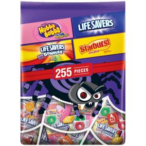 SKITTLES Original & Wild Berry, Starburst Original & FaveReds Fun Size Chewy Candy, Assorted Variety, Candy Bulk Individually Wrapped, 32.28 Oz Jumbo, Bulk Bag(255pc)