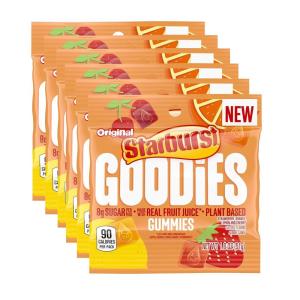 STARBURST GOODIES FaveREDS Plant-Based Fruit Gummy Candy, 1.8 Oz Bag(Original)