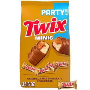 TWIX Caramel Minis Size Chocolate Cookie Bar Candy Bag, 35.6 oz, 95 pieces(Chocolate)