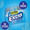 EXTRA Spearmint Sugar Free Chewing Gum Mega Packs – 35 Stick (Pack of 6)(Peppermint)