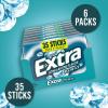 EXTRA Spearmint Sugar Free Chewing Gum Mega Packs – 35 Stick (Pack of 6)(Polar Ice)