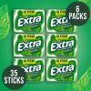 EXTRA Spearmint Sugar Free Chewing Gum Mega Packs – 35 Stick (Pack of 6)(Spearmint)