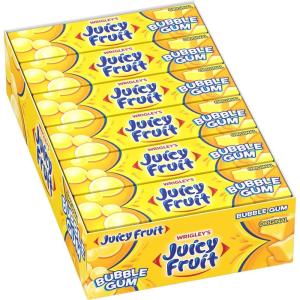 JUICY FRUIT Gum – Original Bubble Gum Bulk Pack, 40-Piece Bottle (4 Pack)(Original)