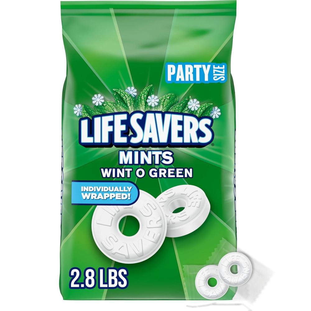 image:imageLIFE SAVERS Mints Bulk Hard Candy WintOGreen Breath Mints 4493 oz Party Size4493 ozPack of 1