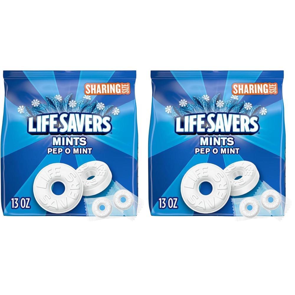 image:imageLIFE SAVERS PepOMint Breath Mints Hard Candy Sharing Size 13 oz Bag13 Ounce Pack of 2