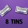 ALTOIDS Arctic Strawberry Breath Mints Hard Candy Bulk, 1.2 oz Tin (Pack of 8)(Peppermint)