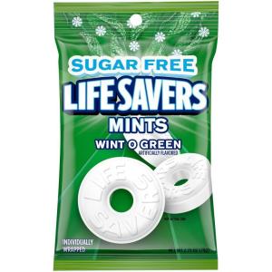 LIFE SAVERS Breath Mints Sugar Free Candy, Wint-O-Green Mint Hard Candy Bag for Goodie Bags, Road Trips, School, Work, 2.75 oz (Pack of 12)(Wint O Green)