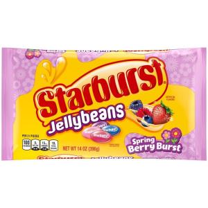 STARBURST Berry Burst Jellybean Easter Candy, Jelly Beans for Filling Eggs, Easter Basket Stuffers, 14 Ounce Bag(14 Ounce)